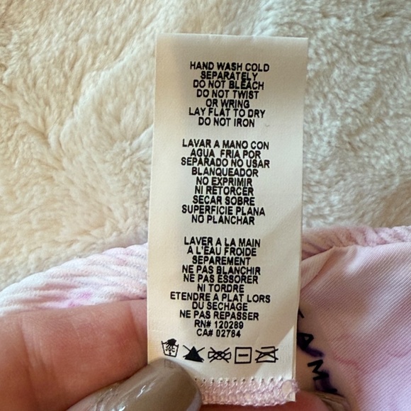 New! Vitamin A Gia Reversible Triangle Top in Pink Tie Dye 31059 - Picture 10 of 11